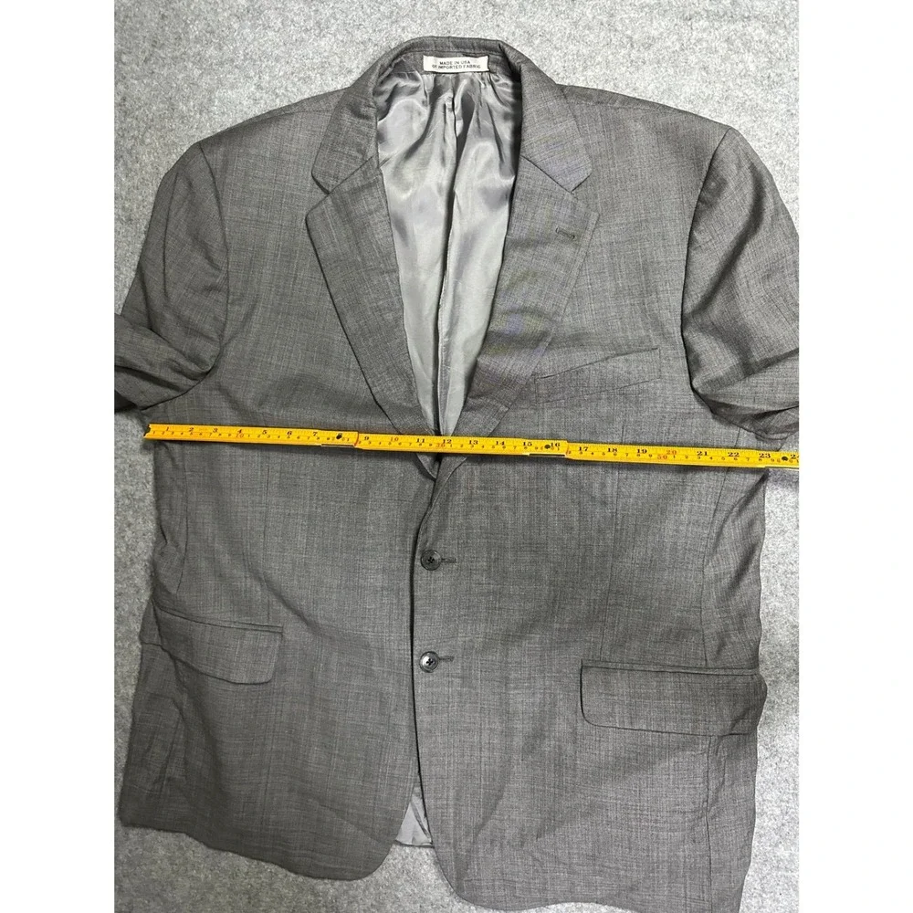 Joseph Abboud 1402/4 Blazer 46S Grey Tollegno 1900 Super‎ 120s Wool